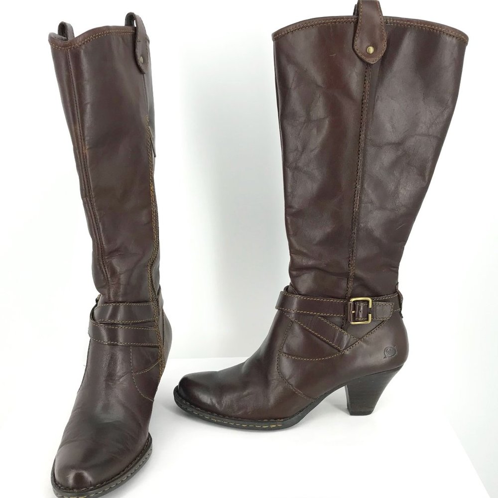 BORN HAND CRAFTED LEATHER BOOTS SIZE 8